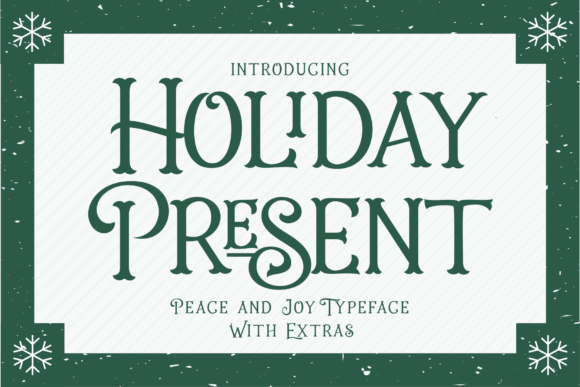 Bring Joy to Your Creations with Holiday Present Family Font