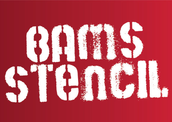 Bring Your Brand to Life with Bams Stencil Font