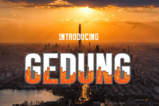 Bring Your Designs to Life with Gedung Display Font