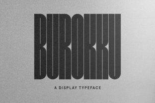 Burokku: A Bold and Unique Display Font for Crafters