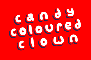 Candy Coloured Clown: A Fun and Eye-Catching Display Font