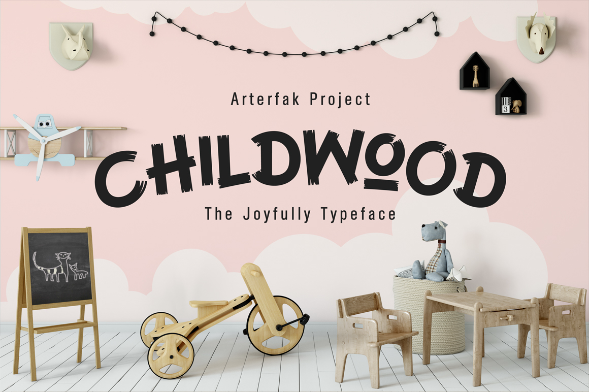 Childwood: A Playful Typeface for Editorial Design