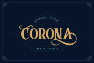 Corona: A Vintage Display Font for Editorial Design