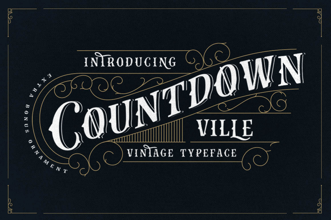 Countdown Ville: A Font for Elegant and Nostalgic Web Designs