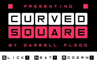 Curved Square: A Modern Display Font for Bold Campaigns
