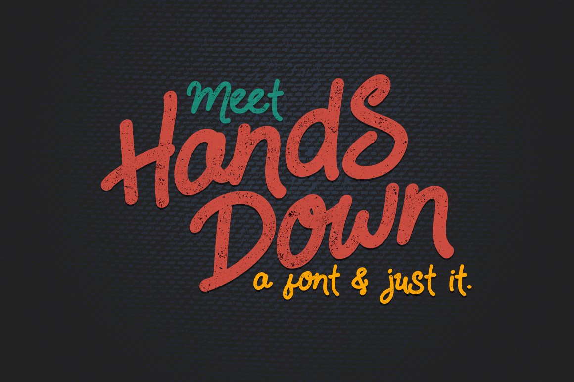 Hands Down: A Simple, Handmade Display Font