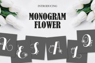 Monogram Flowers: An Elegant Display Font for Web Design