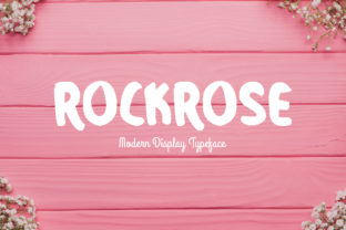 Rockrose: A Charming Display Font for Crafters
