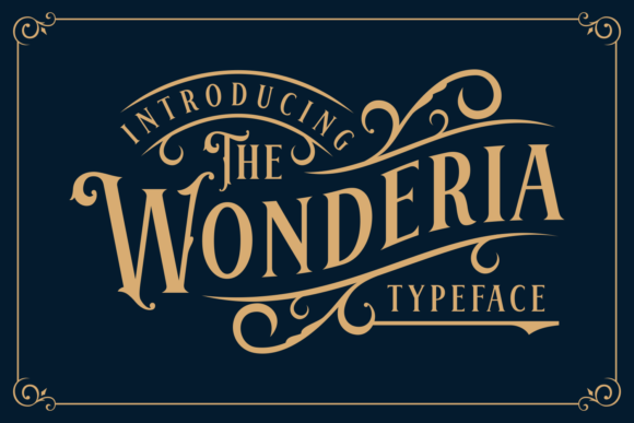 Wonderia: A Whimsical Display Font for Creative Branding